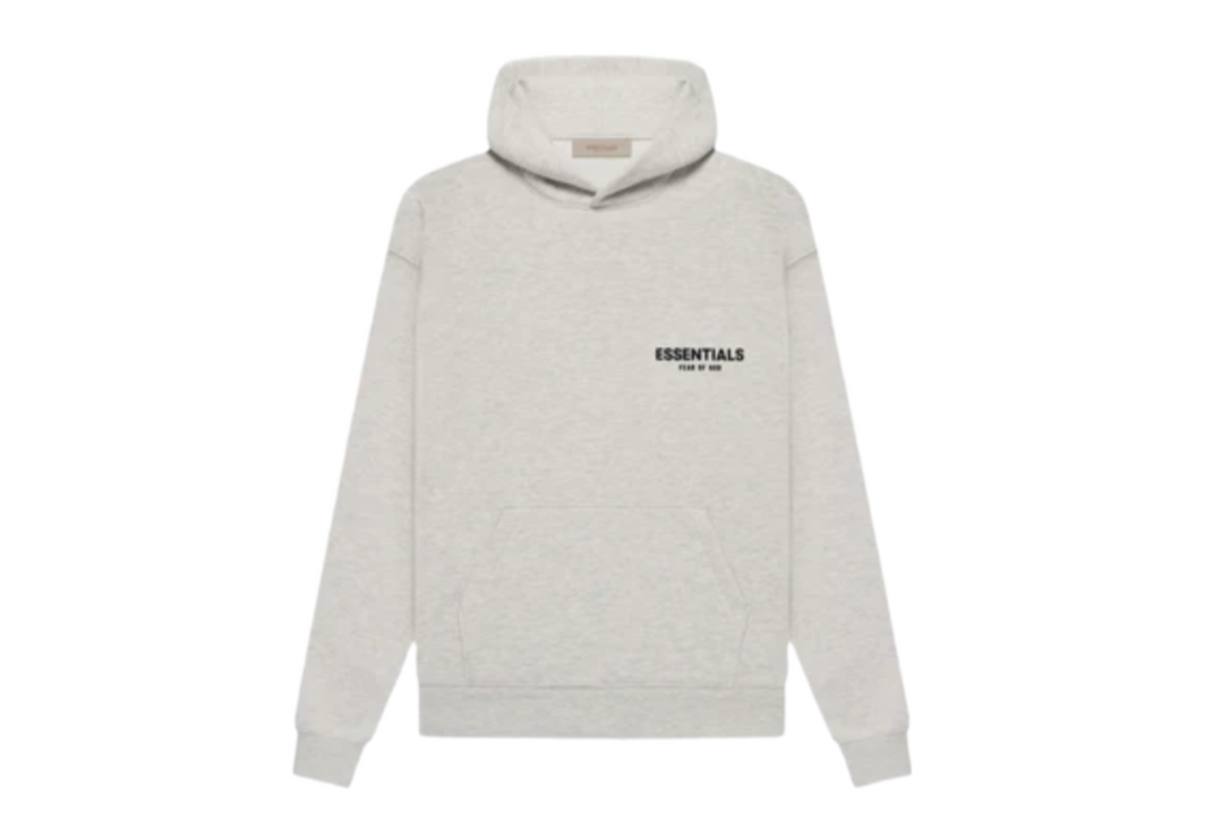 HOODIE ESSENTIALS NEGRA Y BLANCA