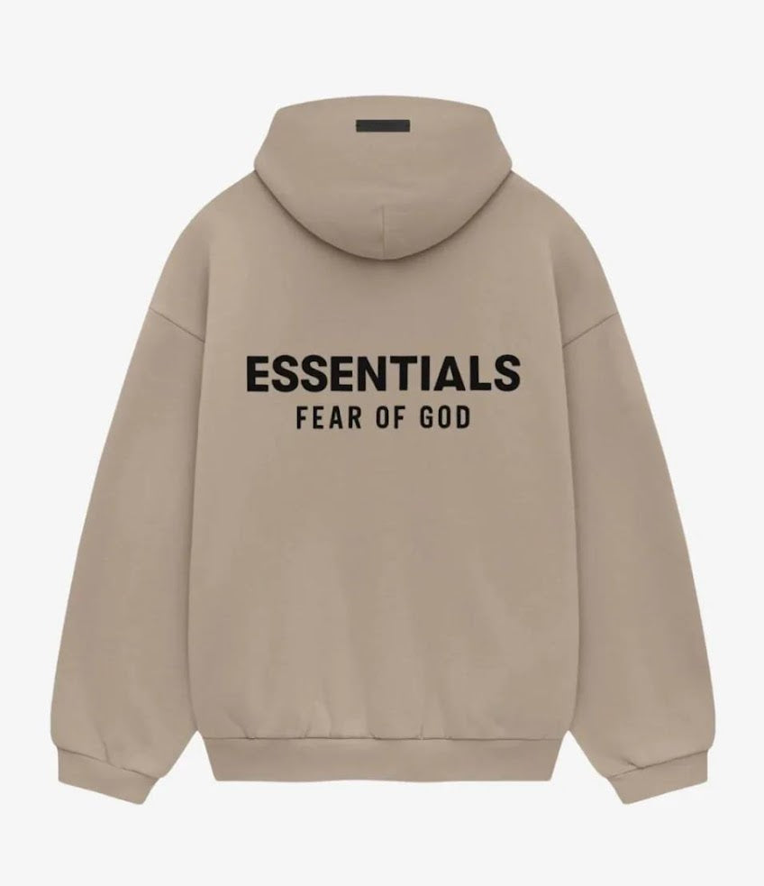 HOODIE ESSENTIALS NEGRA Y BLANCA