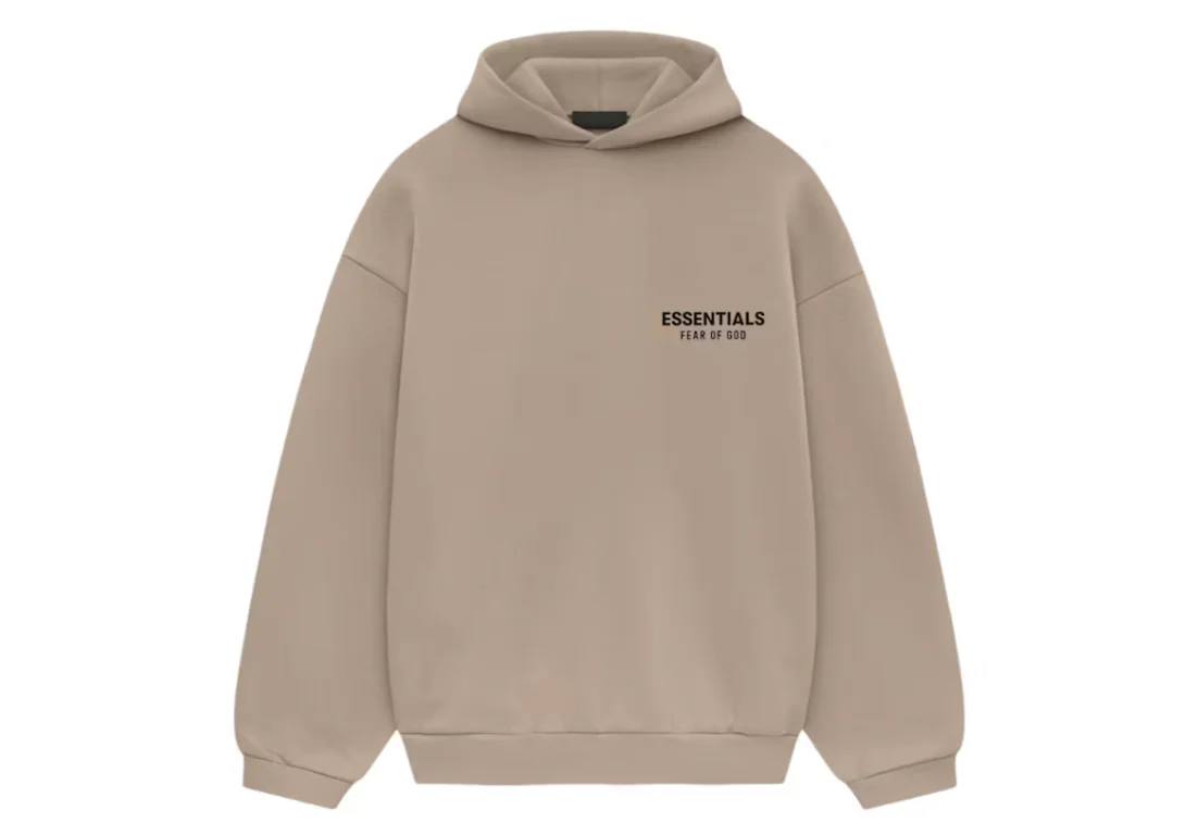 HOODIE ESSENTIALS NEGRA Y BLANCA