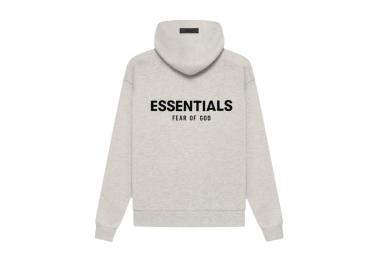 HOODIE ESSENTIALS NEGRA Y BLANCA