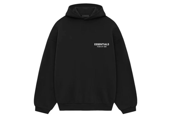 HOODIE ESSENTIALS NEGRA Y BLANCA