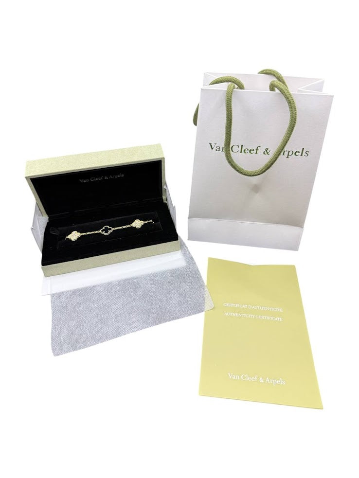 VAN CLEEF NEGRO PLATA BRILLO