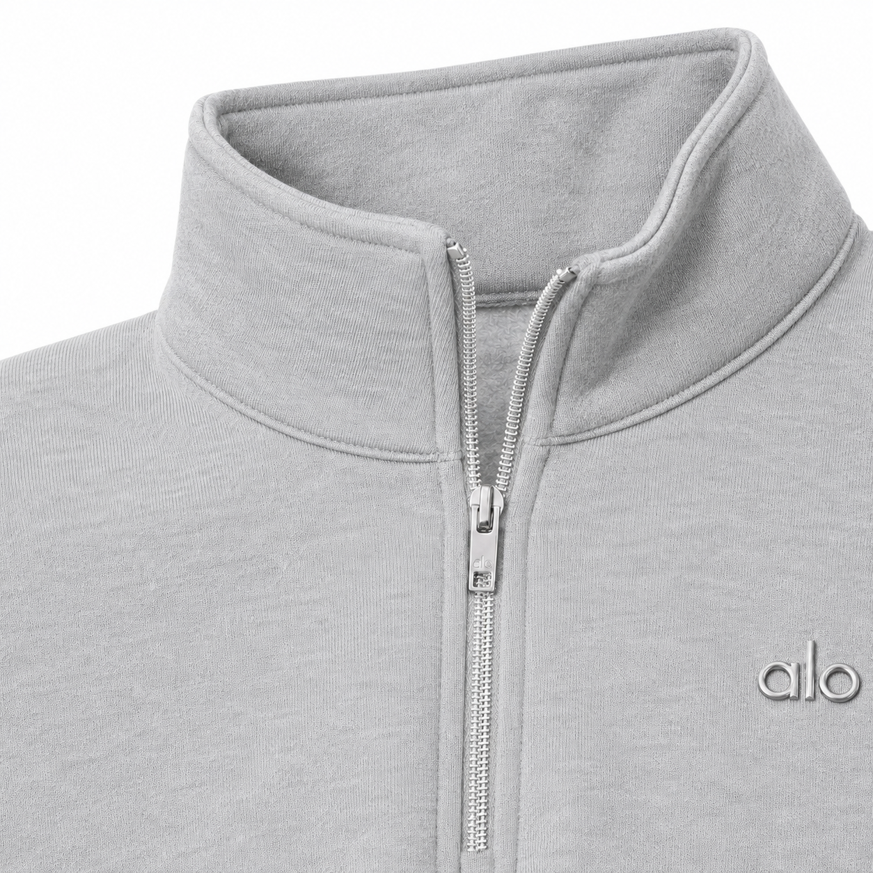 Sudadera Hoodie Alo Zip Gris