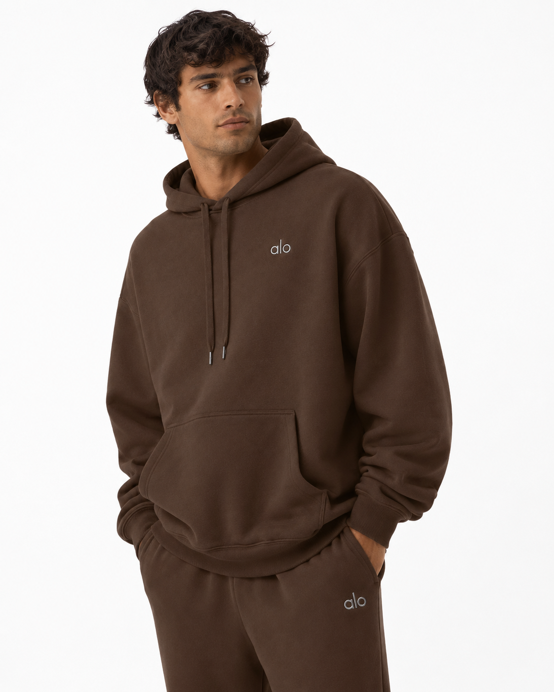 Sudadera Hoodie Alo Yoga Accolade Café Expresso