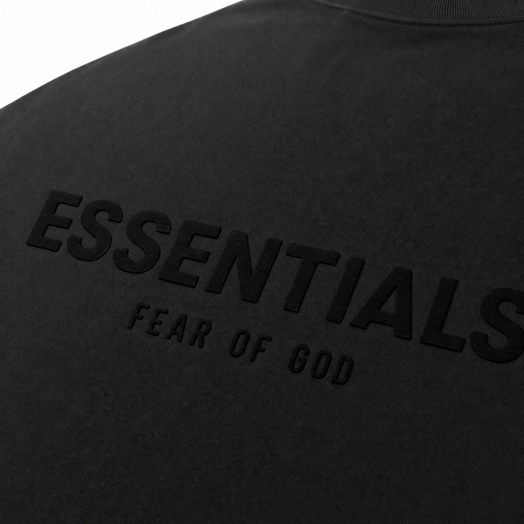 Camiseta Playera Essentials Fear Of God Stretch Limo Negro