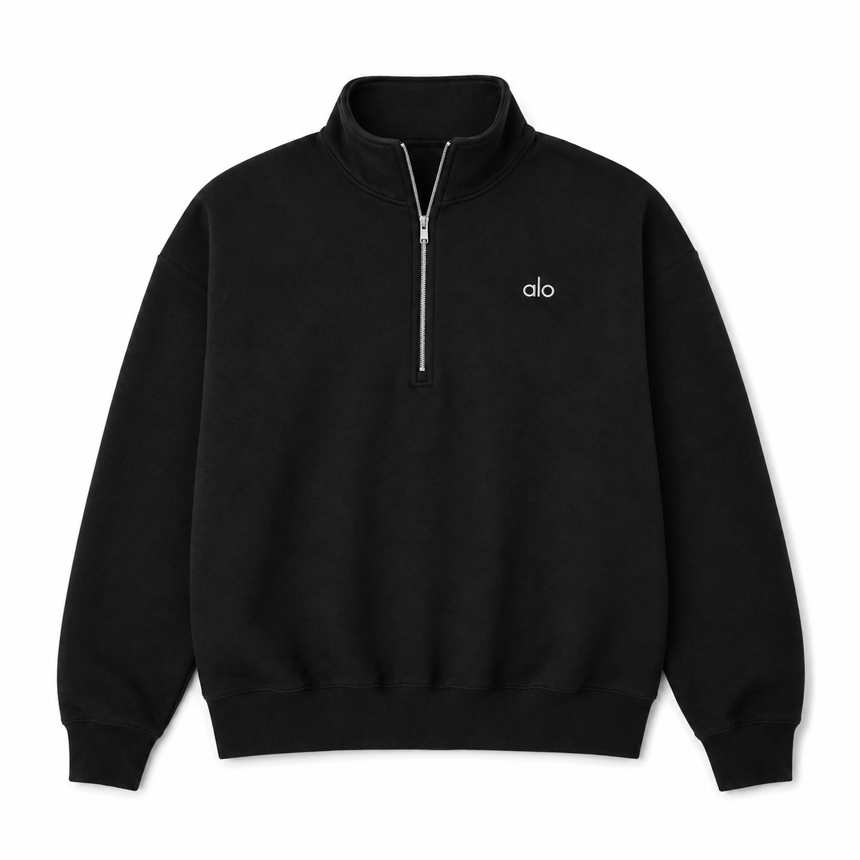 Sudadera Hoodie Alo Zip Negro