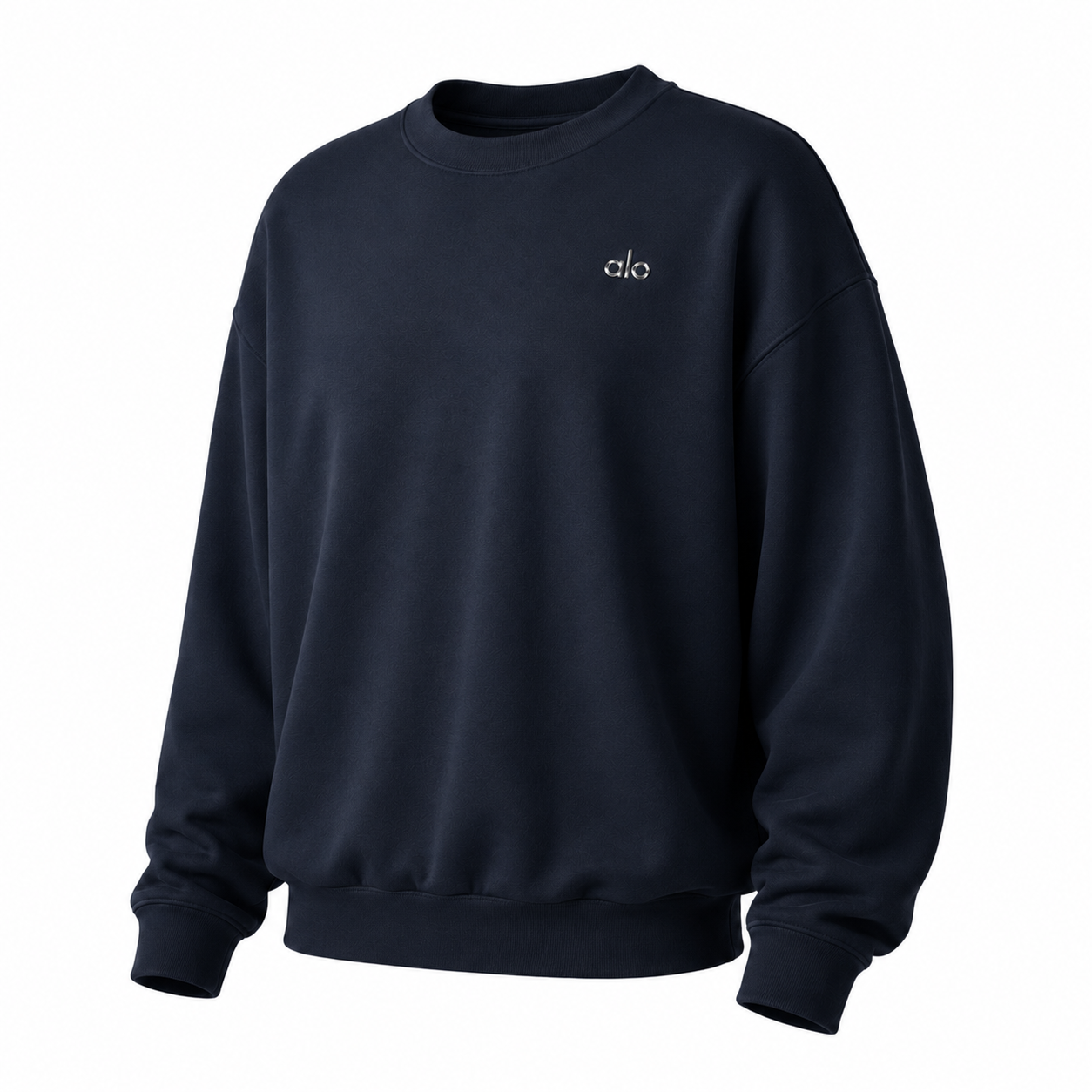 Sudadera Hoodie Alo Crewneck Azul Navy