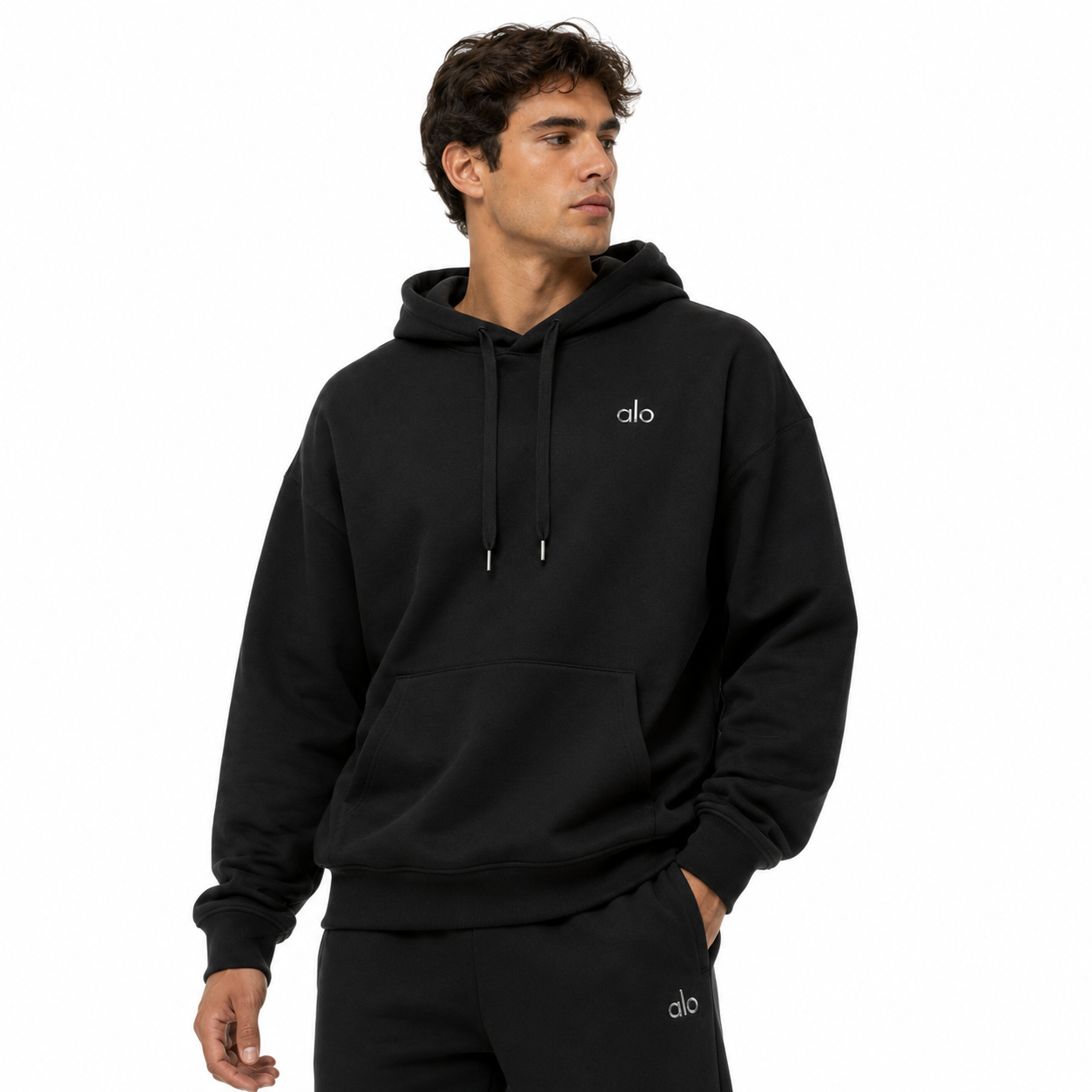 Sudadera Hoodie Alo Yoga Negro Accolade