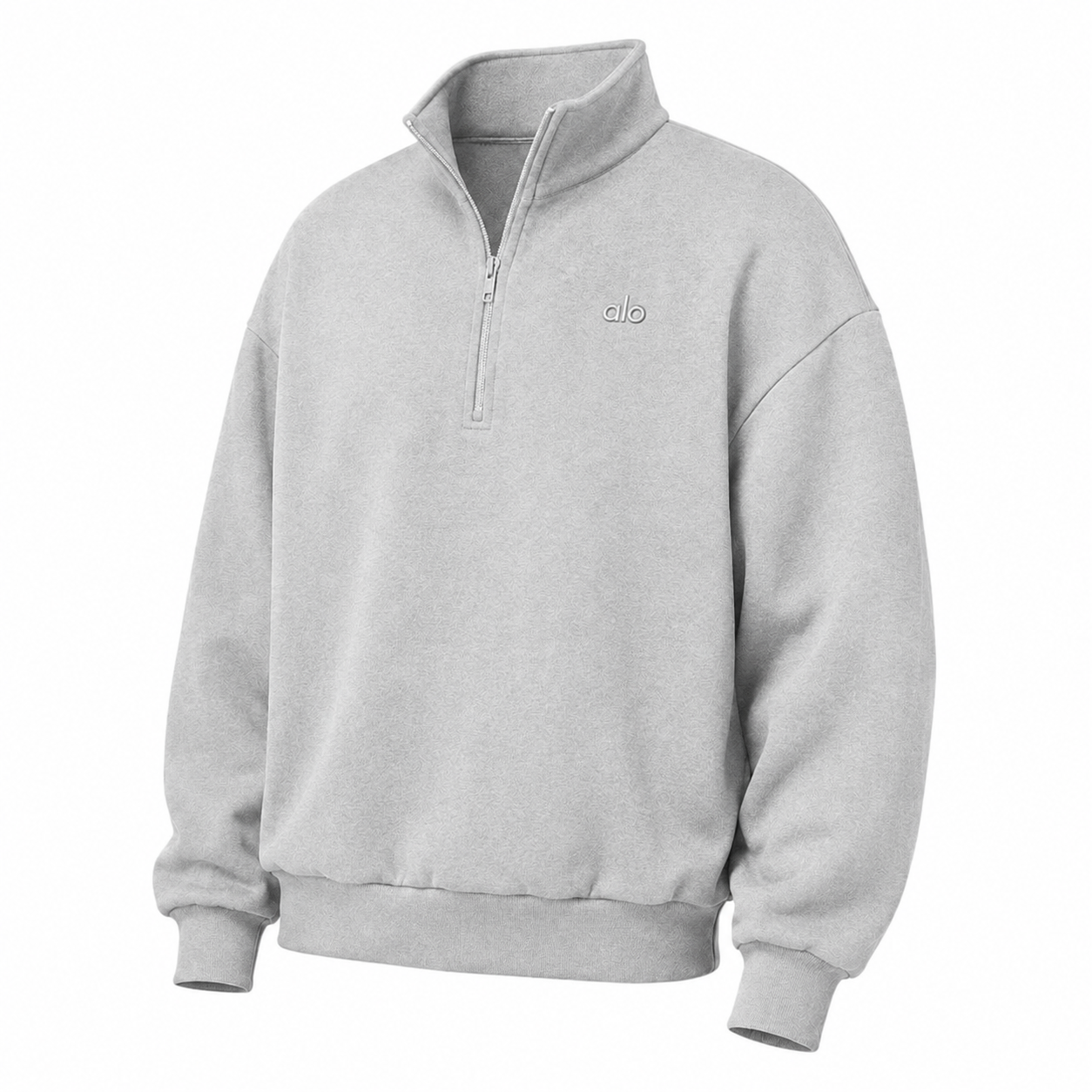 Sudadera Hoodie Alo Zip Gris