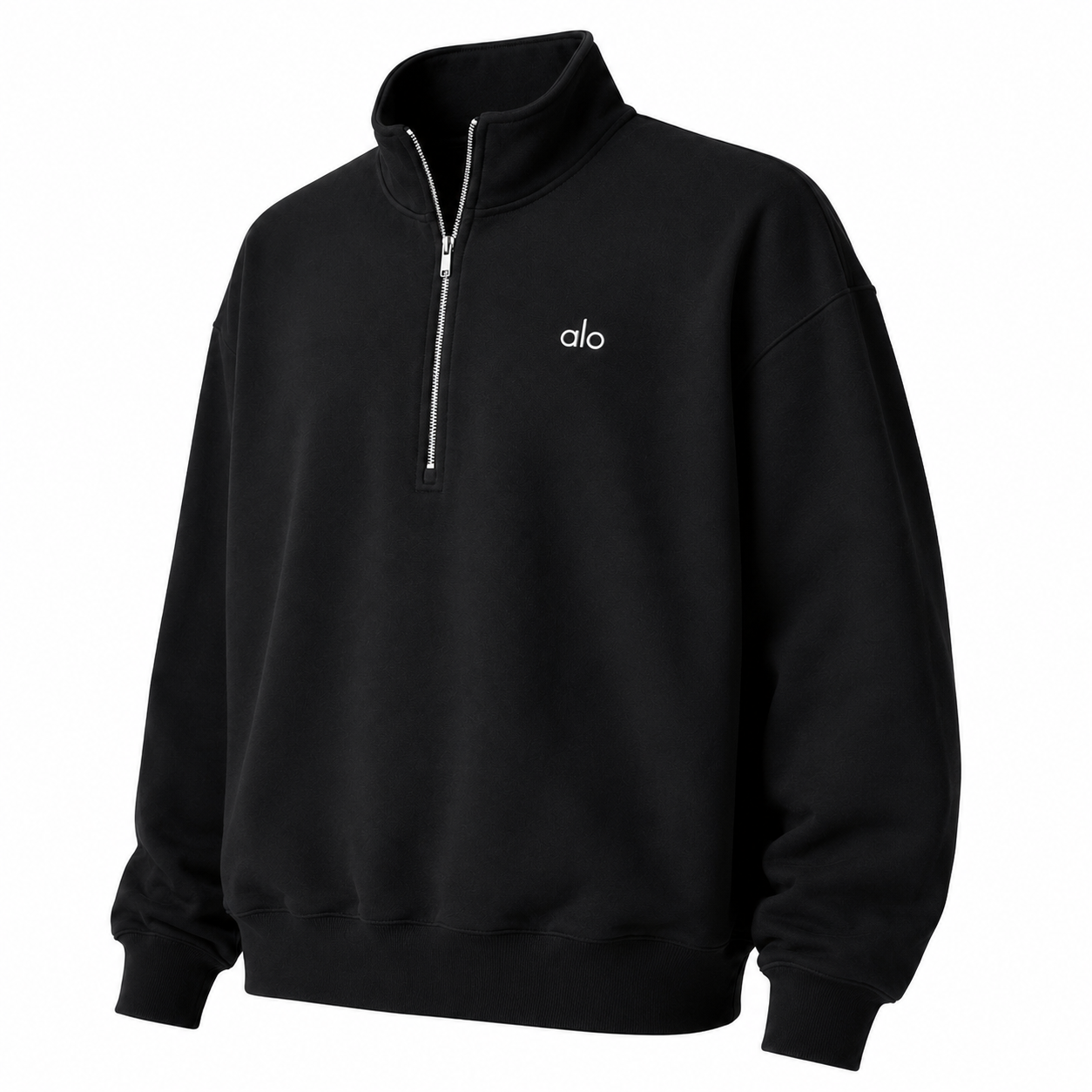 Sudadera Hoodie Alo Zip Negro