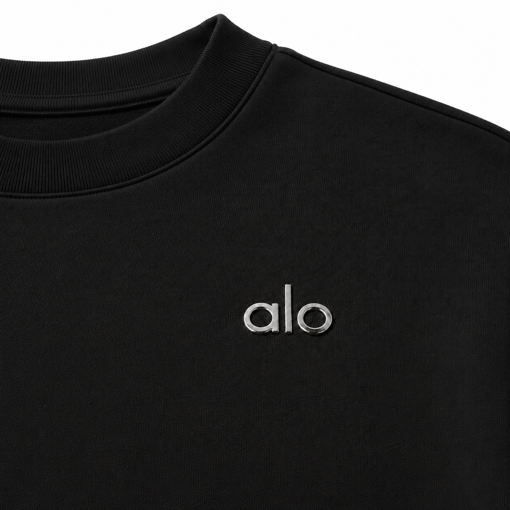Sudadera Hoodie Alo Yoga Crewneck Negro