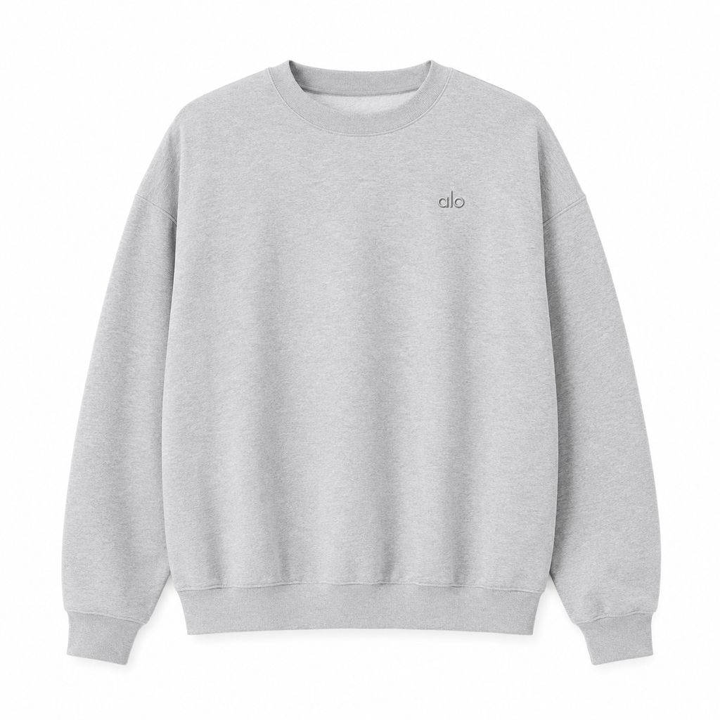 Sudadera Hoodie Alo Crewneck Gris