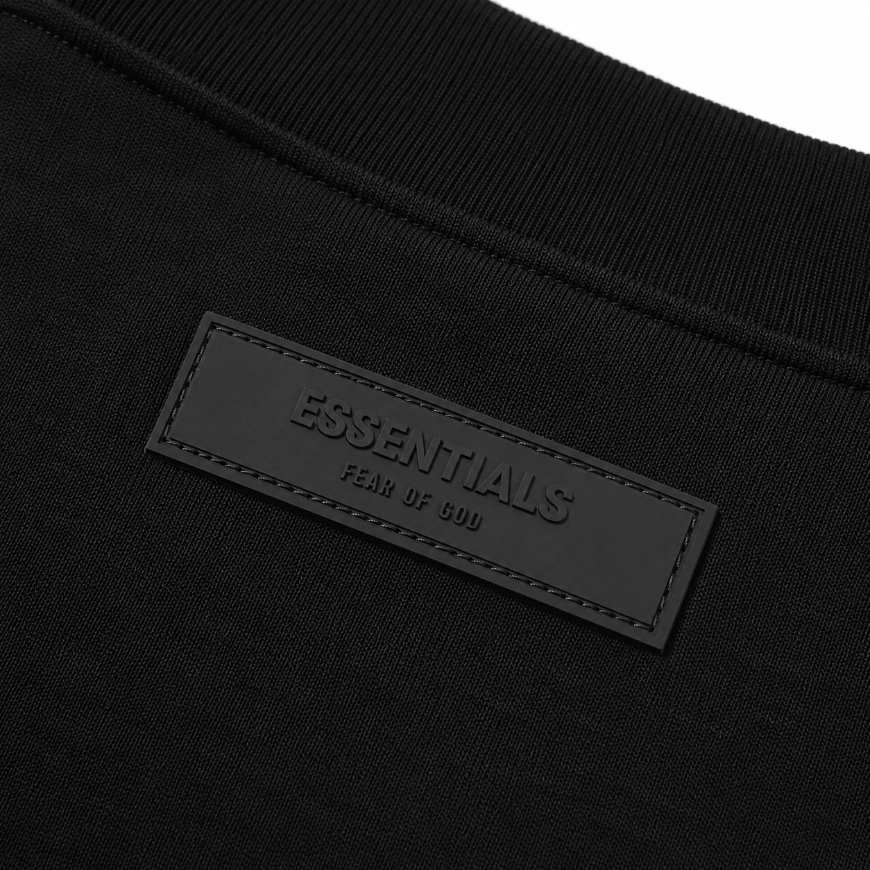 Camiseta Playera Essentials Fear Of God Stretch Limo Negro