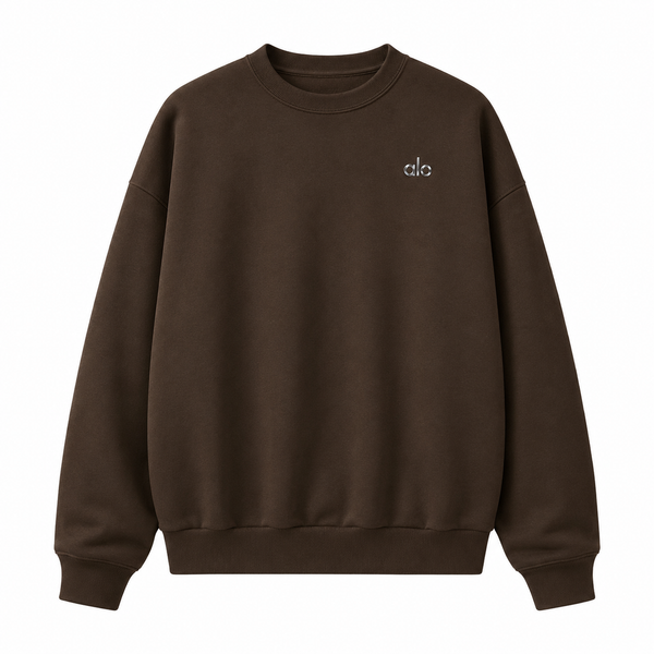 Sudadera Hoodie Alo Crewneck Café Expresso