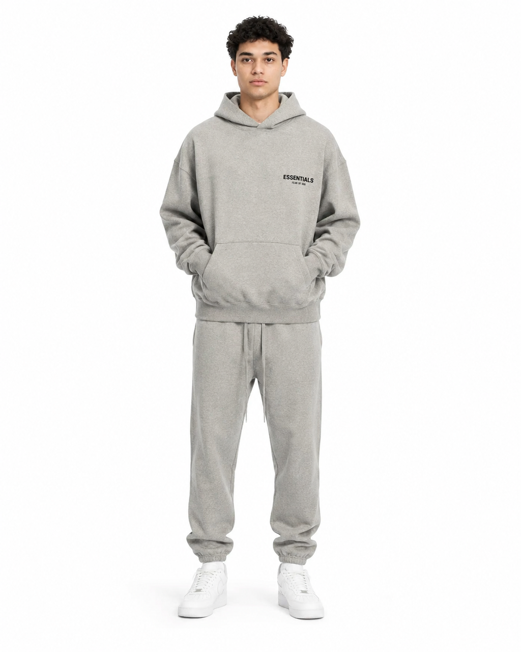 Hoodie Essentials Dark Oat Meal