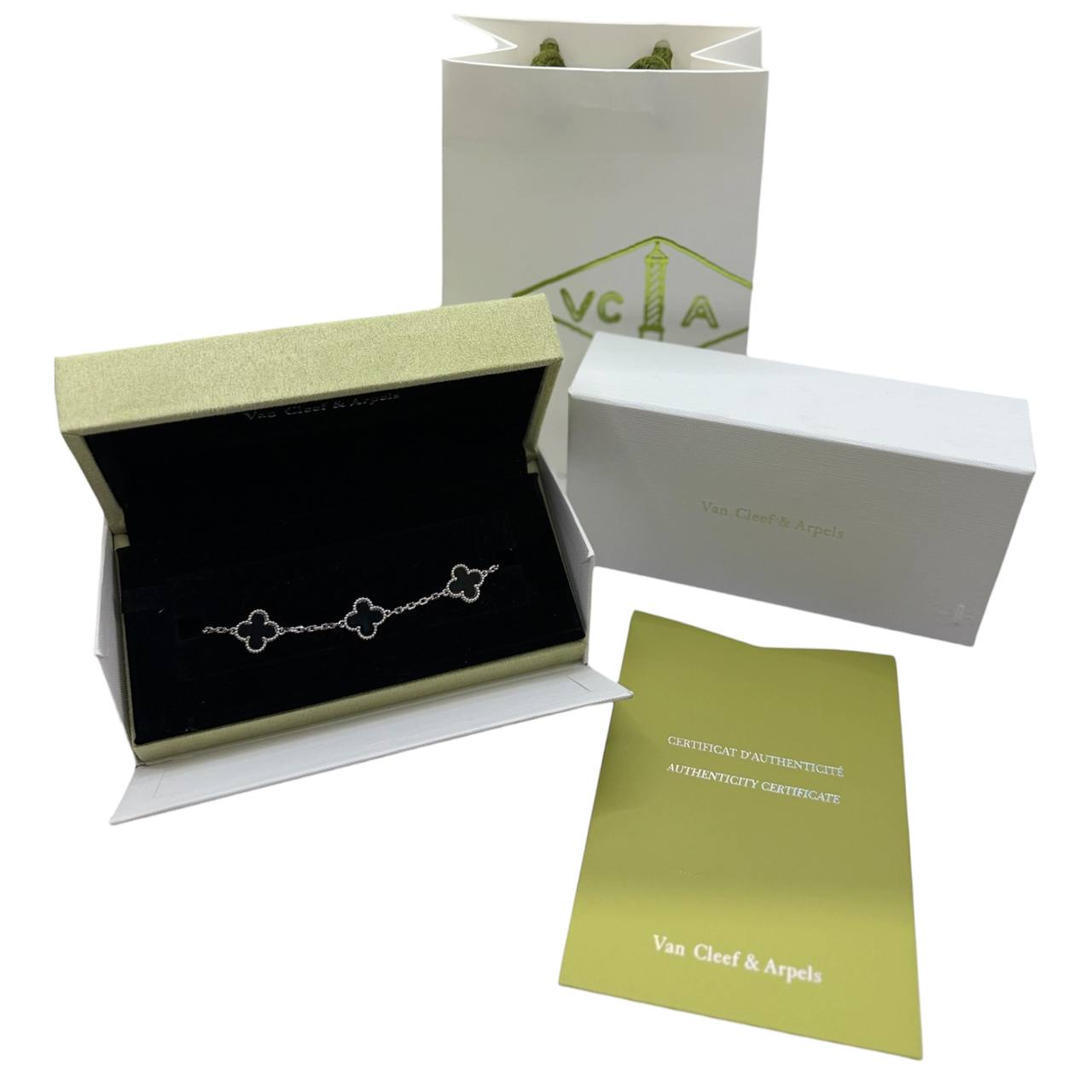 Van Cleef Negra Con Plata