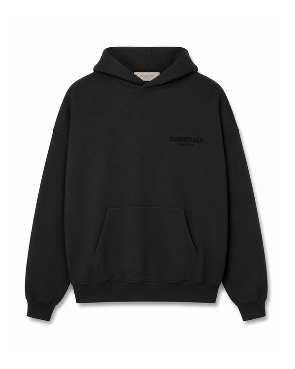 Hoodie Essentials Stretch Limo Black