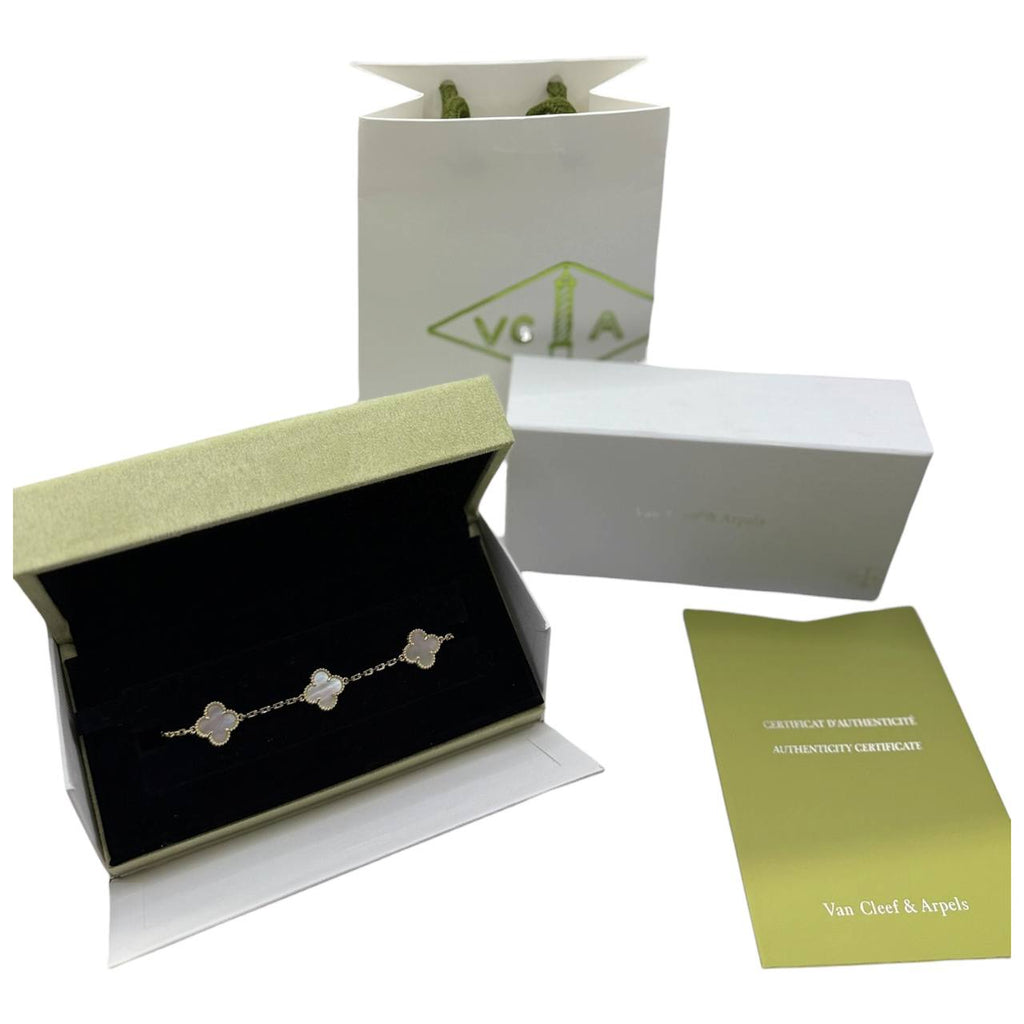 Van Cleef Blanca Con Oro