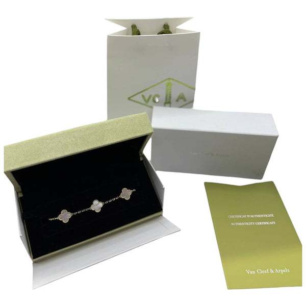 Van Cleef Blanca Con Oro