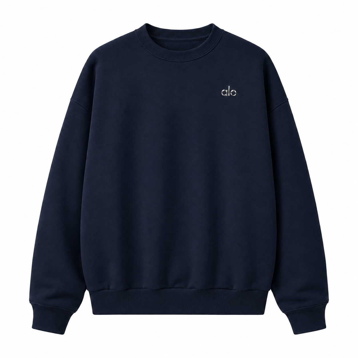 Sudadera Hoodie Alo Crewneck Azul Navy