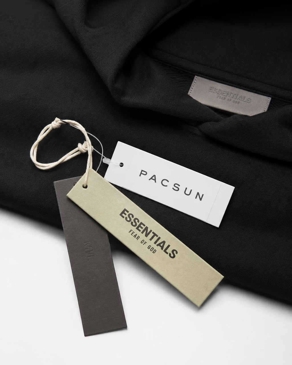 Hoodie Essentials Stretch Limo Black